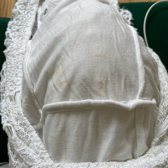 Free People Intimately White Daydream Lace Bodycon Mini Dress EUC Size XS - Picture 10 of 11